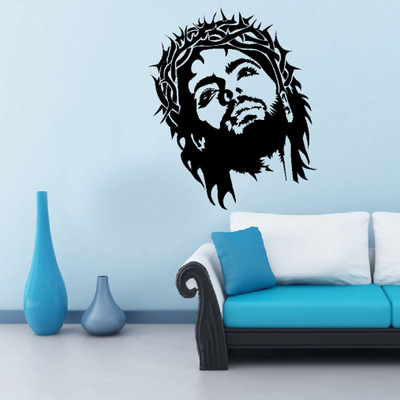 VI COLLECTIONS 60 cm jesus christ Non-Reusable Sticker(Pack of 1)