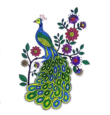 

Savii Arm Hand Wrist Tattoo(Peacock)