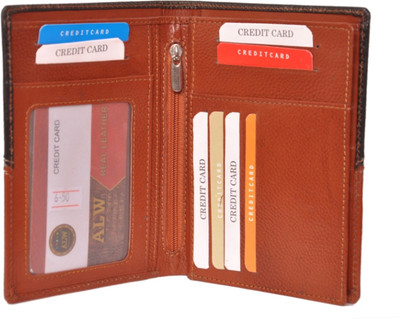 

Southpole Fashions Men Black, Tan Genuine Leather Wallet(17 Card Slots)
