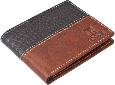 

Toffil Men Black, Brown Genuine Leather Wallet(4 Card Slots), Black;brown;burnt umber