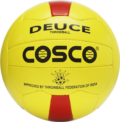 COSCO DEUCE Throw Ball - Size: 5(Standard, Pack of 1, Yellow)