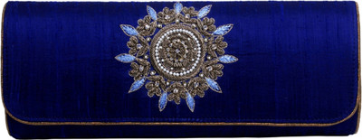 

Lajos Casual Blue Clutch