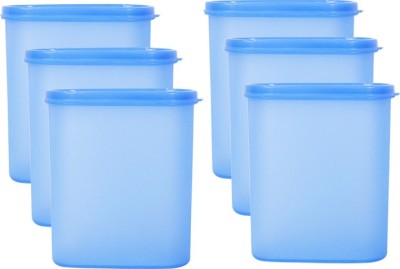 

Mahaware Microwaveable Space Saver 6PC - 1800 L Plastic Grocery Container(Pack of 6, Blue)