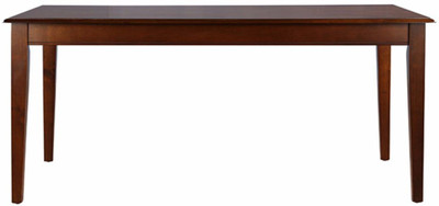 HomeTown Linda Solid Wood 6 Seater Dining Table(Finish Color - Walnut)