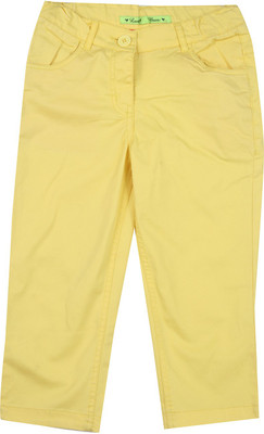 

612 League Short For Girls Casual Solid Cotton(Yellow, Pack of 1
