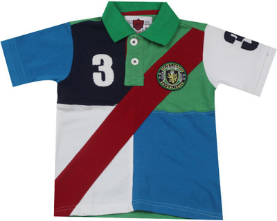 

612 League Boys Embellished Cotton T Shirt(Multicolor, Pack of 1, Multi