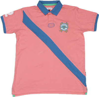 

US Polo Kids Boys Solid Cotton T Shirt(Pink, Pack of 1, Me. pink