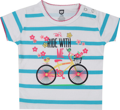 

612 League Baby Girls Casual Cotton Top(Blue, Pack of 1, Turquoise