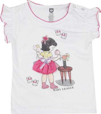 

612 League Baby Girls Casual Cotton Top(White, Pack of 1