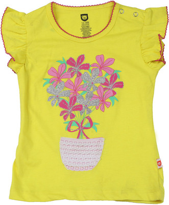 

612 League Baby Girls Casual Cotton Top(Yellow, Pack of 1