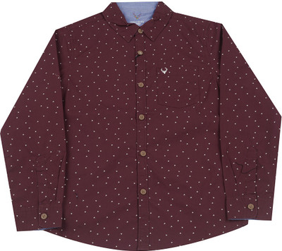 

Allen Solly Junior Boys Printed Casual Red Shirt