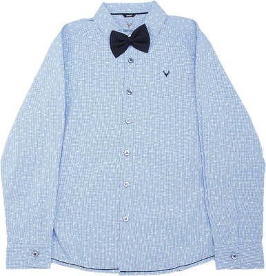 

Allen Solly Junior Boys Printed Casual Blue Shirt