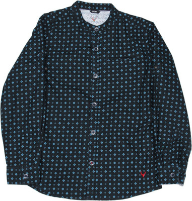 

Allen Solly Junior Boys Printed Casual Blue Shirt
