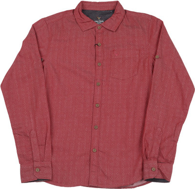 

Allen Solly Junior Boys Solid Casual Red Shirt