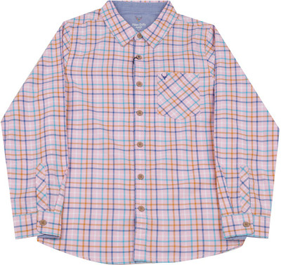 

Allen Solly Junior Boys Checkered Casual Blue Shirt