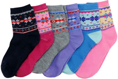 

Neska Moda Boys & Girls Striped Ankle Length(Pack of 6, Multicolor