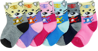 

Neska Moda Baby Boys & Baby Girls Solid Ankle Length(Pack of 6, Multicolor