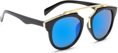 

Mark Miller Round Sunglasses(Blue)