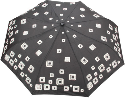 

FabSeasons Abstract Squares Print Umbrella(Black)