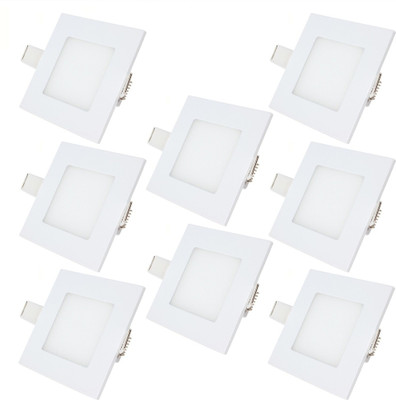 

Bene 3w Square Panel, Color of LED White (Pack of 8 Pcs) Recessed Ceiling Lamp