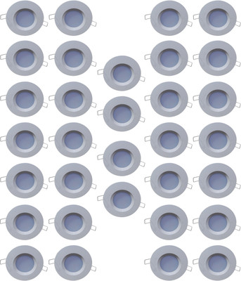 

Bene 3w Round Ceiling Light, Color of LED Green (Pack of 32 Pcs) Recessed Ceiling Lamp