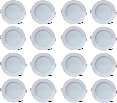

Bene 7w Round Ceiling Light , Color of LED White (Pack of 16 Pcs) Recessed Ceiling Lamp