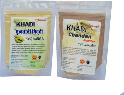

Khadi Omorose Chandan powder + Multani mitti combo 100 GMS X 2(200 g)
