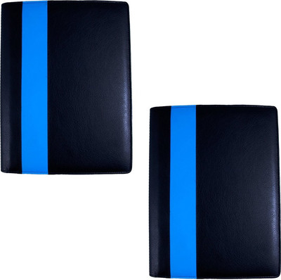 

COI Faux leather Modish File Folder/ Document Folder(Set Of 2, BLACK AND BLUE)