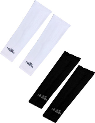 

Sportshour UV Protection arm sleeve (pack of 2pair) Fitness Band(Black, White)