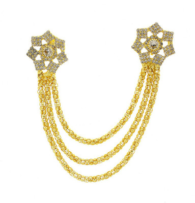 

Anuradha Art Jewellery ZHB-625 Hair Pin(Gold, White)