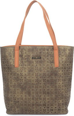 

Addons Tote(Gold, Brown), Brown;gold