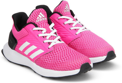 

ADIDAS Boys & Girls Lace Running Shoes(Pink, Shopin/ftwwht/bopink