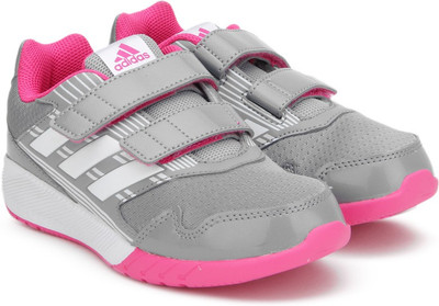 

ADIDAS Boys & Girls Velcro Running Shoes(Grey, Midgre/ftwwht/shopin