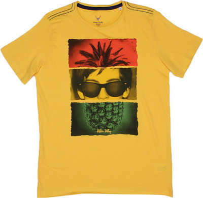 

Allen Solly Junior Boys Printed Cotton T Shirt(Yellow, Pack of 1