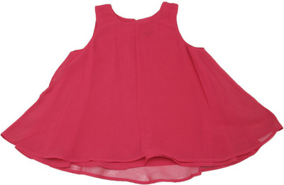 

Allen Solly Junior Girls Solid Polyester T Shirt(Pink, Pack of 1
