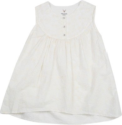 

Allen Solly Junior Girls Solid Cotton T Shirt(White, Pack of 1