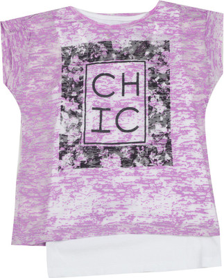 

Allen Solly Junior Girls Printed Cotton T Shirt(Purple, Pack of 1, Lavender