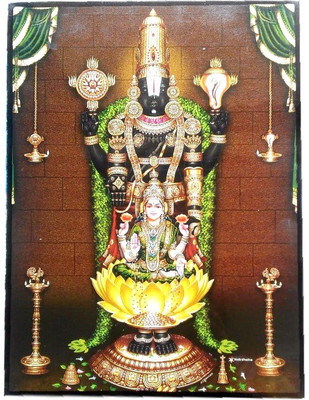 

Divine Temples Shri Tirupati With Goddess Laxmi Religious Frame