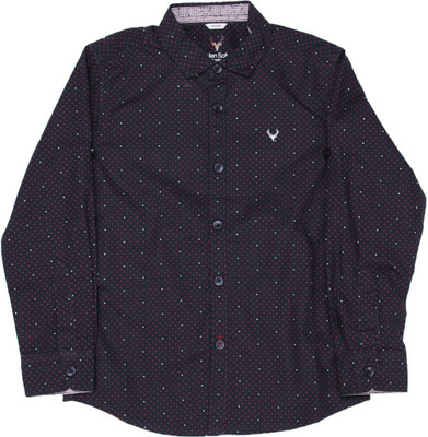 

Allen Solly Junior Boys Printed Casual Blue Shirt