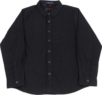 

Allen Solly Junior Boys Striped Casual Black Shirt