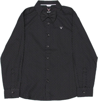 

Allen Solly Junior Boys Printed Casual Black Shirt
