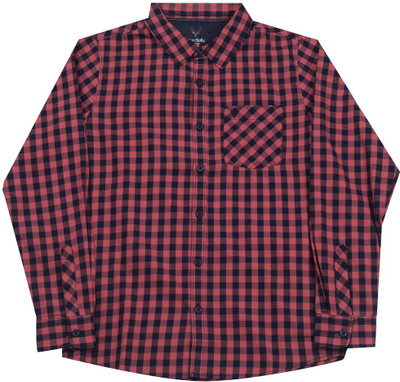 

Allen Solly Junior Boys Checkered Casual Orange Shirt