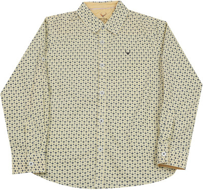 

Allen Solly Junior Boys Printed Casual Yellow Shirt