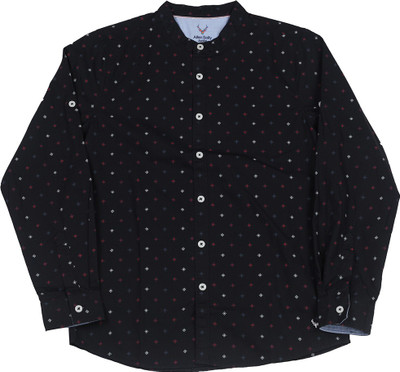 

Allen Solly Junior Boys Solid Casual Black Shirt