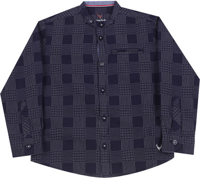 

Allen Solly Junior Boys Printed Casual Black Shirt