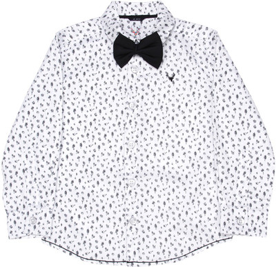 

Allen Solly Junior Boys Printed Casual White Shirt