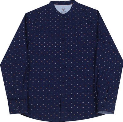 

Allen Solly Junior Boys Printed Casual Blue Shirt, Navy