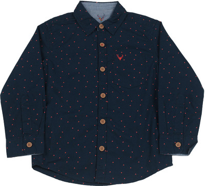 

Allen Solly Junior Boys Printed Casual Blue Shirt
