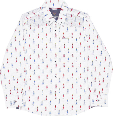 Allen Solly Junior Boys Printed Casual White Shirt
