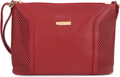 

Addons Women Casual Red PU Sling Bag